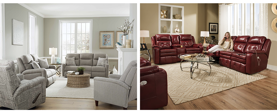 Metro and Inspire sofas from Southern Motion