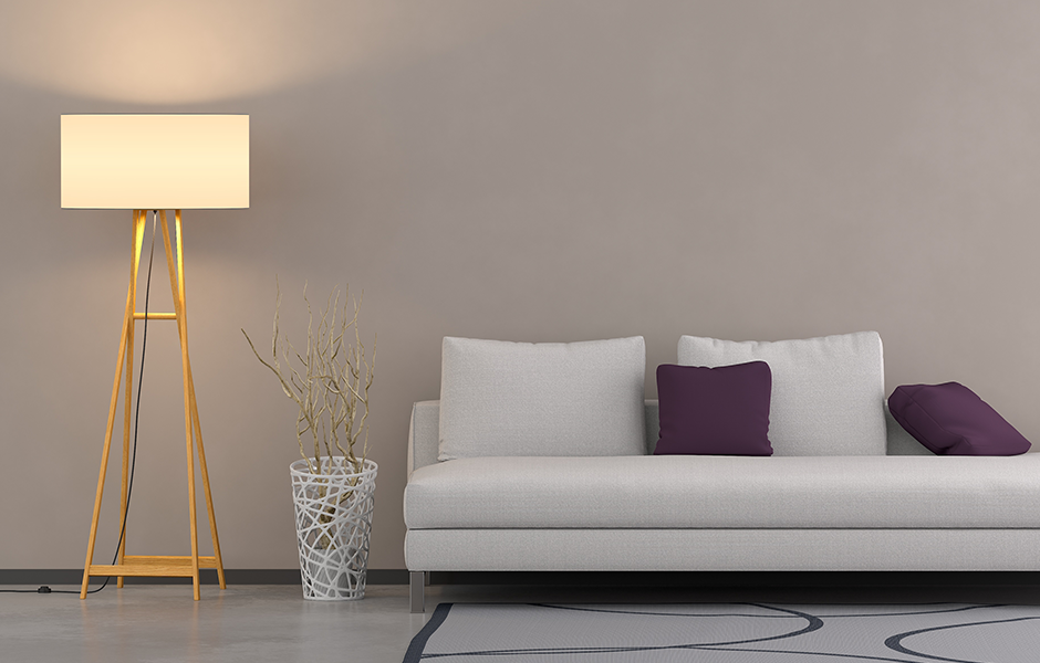 DIY home update with modern light fixture