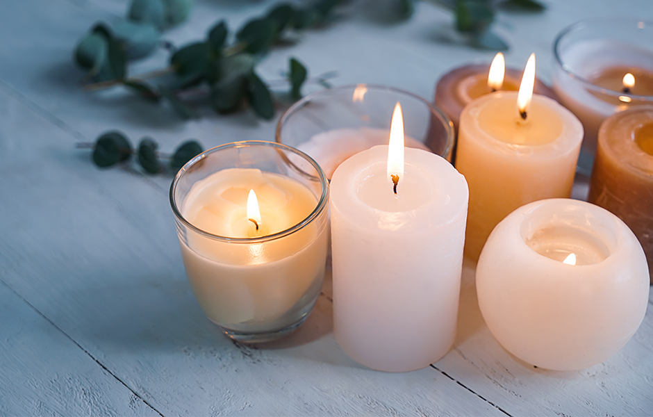 Candles as winter essentials for the home